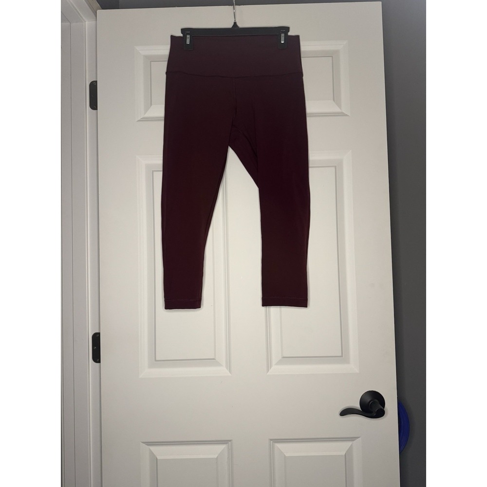 Lululemon Align High Rise Crop 23"  Leggings Maroon Size 10